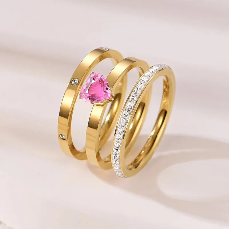 Anillo Amanecer Infinito Aurum Amoris Oro Piedra Rosa