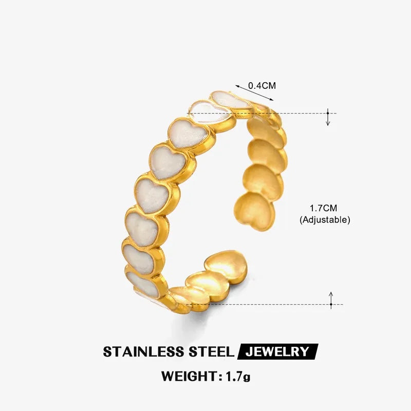 Anillo Esencia Cœur Blanc