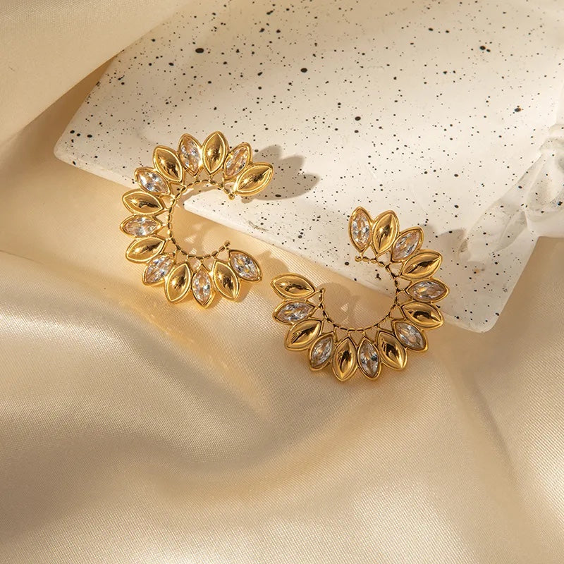 Pendientes Amanecer Infinito Pétale de Diamant